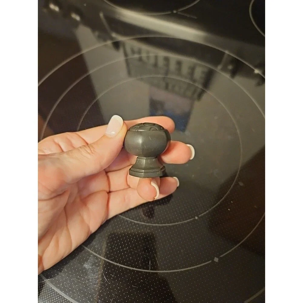 NWOT Restoration Hardware Aged Bronze Round Cabinet Knob 1.25” Floral Scroll